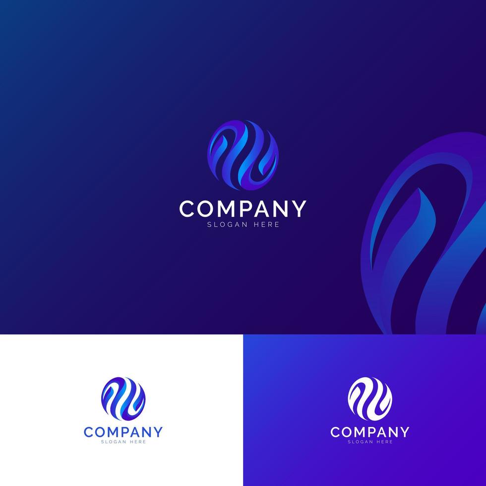 logo symbool globaal combineren met s abstract stijl blauw kleur vector