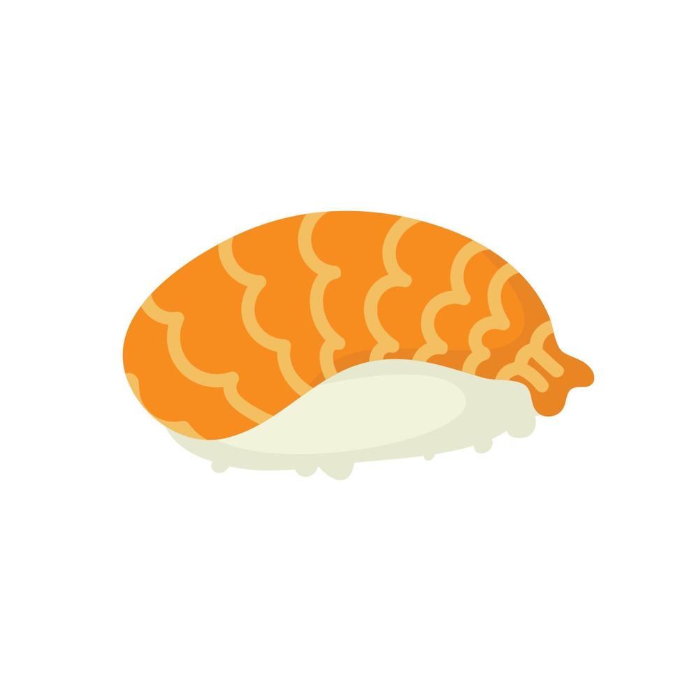 sushi rollen met sesam, Japans voedsel. sushi rollen tekenfilm stijl icoon. sushi geïsoleerd Aan wit achtergrond. vector tekenfilm sushi. hand- trek stijl sushi rollen.sian voedsel