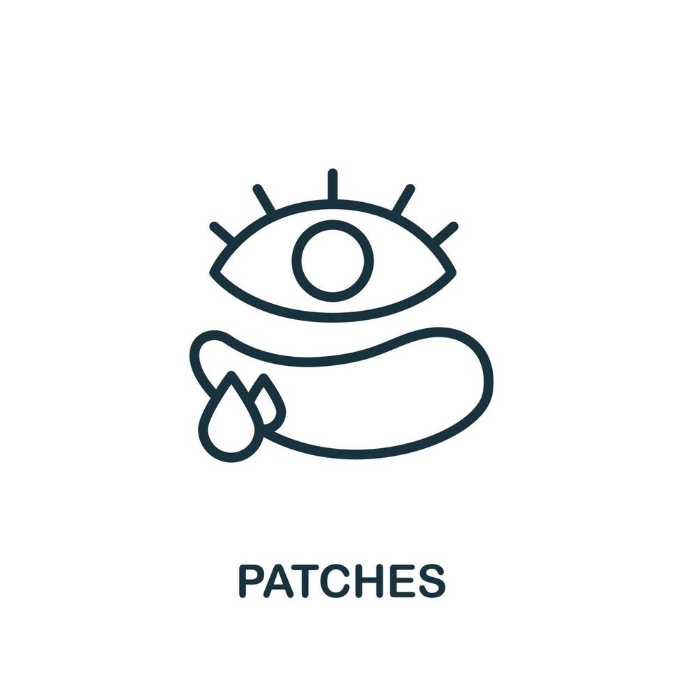 patches icoon. gemakkelijk element van schoonheidsspecialiste verzameling. creatief patches icoon voor web ontwerp, Sjablonen, infographics en meer vector