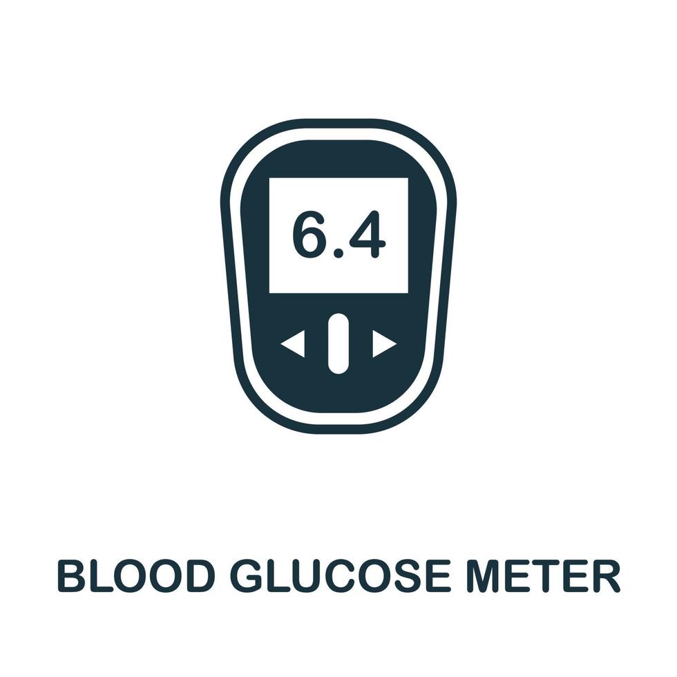 bloed glucose meter icoon. gemakkelijk element van digitaal Gezondheid verzameling. creatief bloed glucose meter icoon voor web ontwerp, Sjablonen, infographics en meer vector