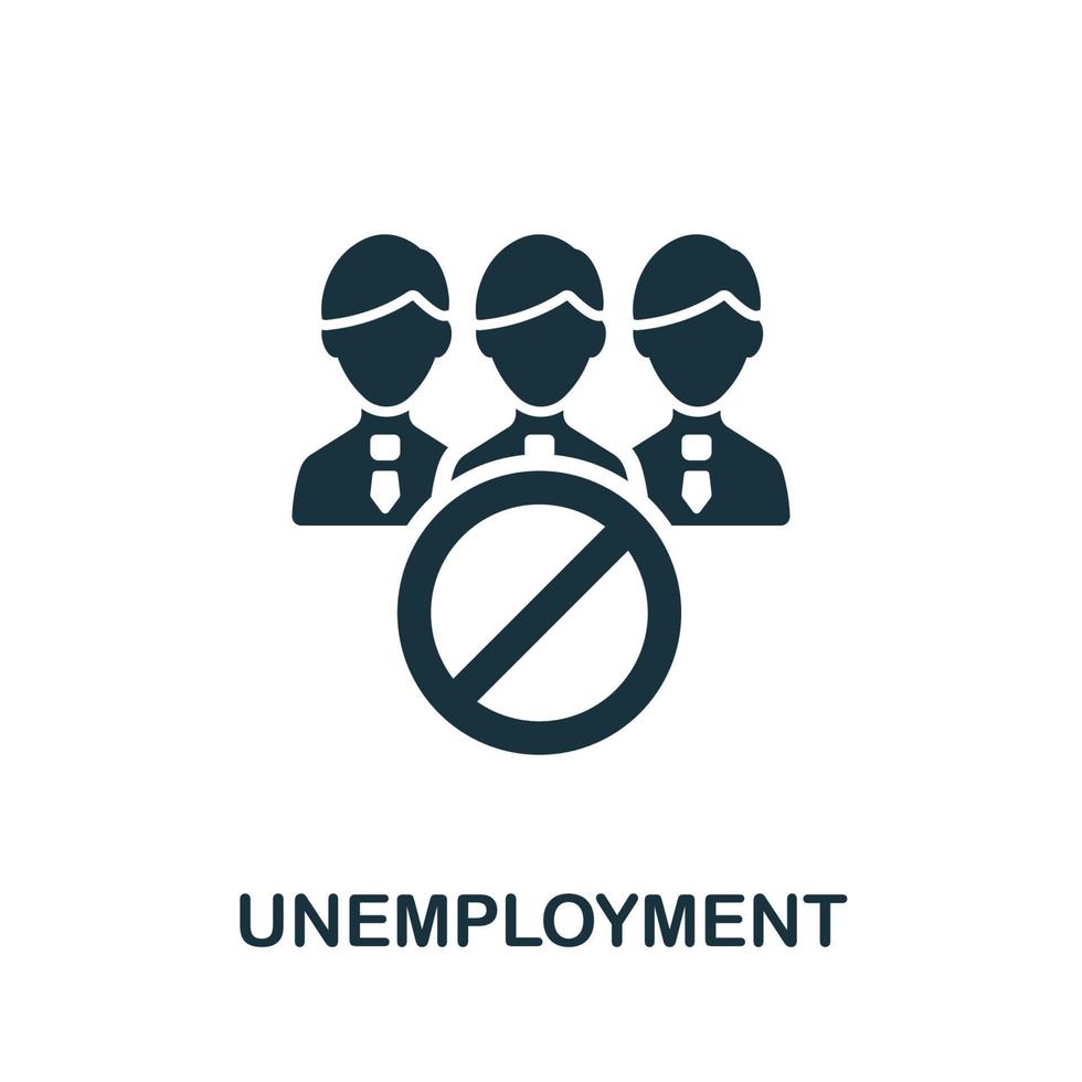 werkloosheid icoon. gemakkelijk element van crisis verzameling. creatief werkloosheid icoon voor web ontwerp, Sjablonen, infographics en meer vector