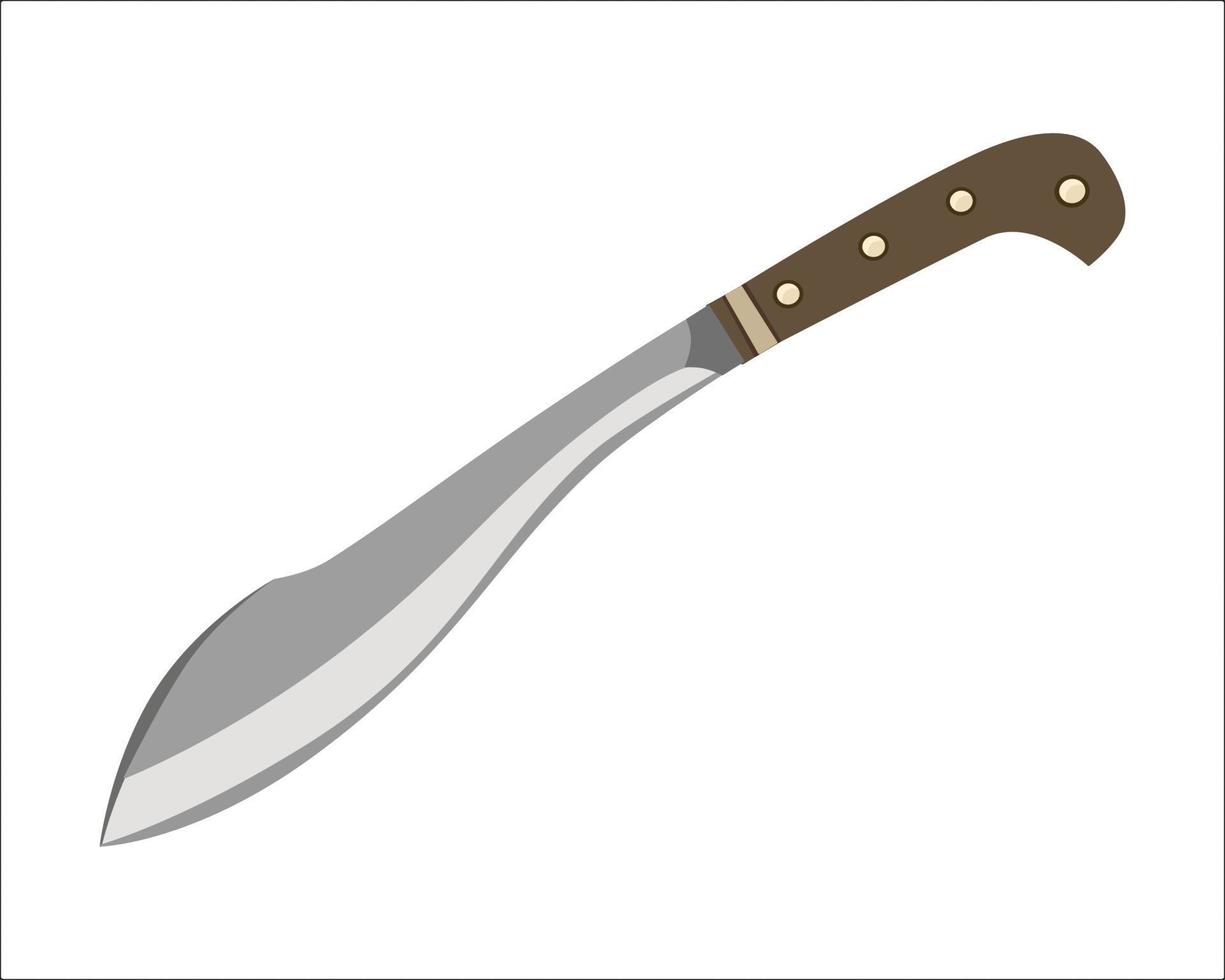 machete met zwaar plicht bouw voor tuinieren, landbouw, bushcraft, jacht- en buitenshuis vector