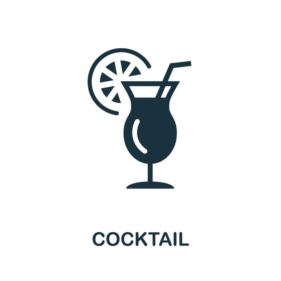 cocktail icoon. gemakkelijk element van drankjes verzameling. creatief cocktail icoon voor web ontwerp, Sjablonen, infographics en meer vector