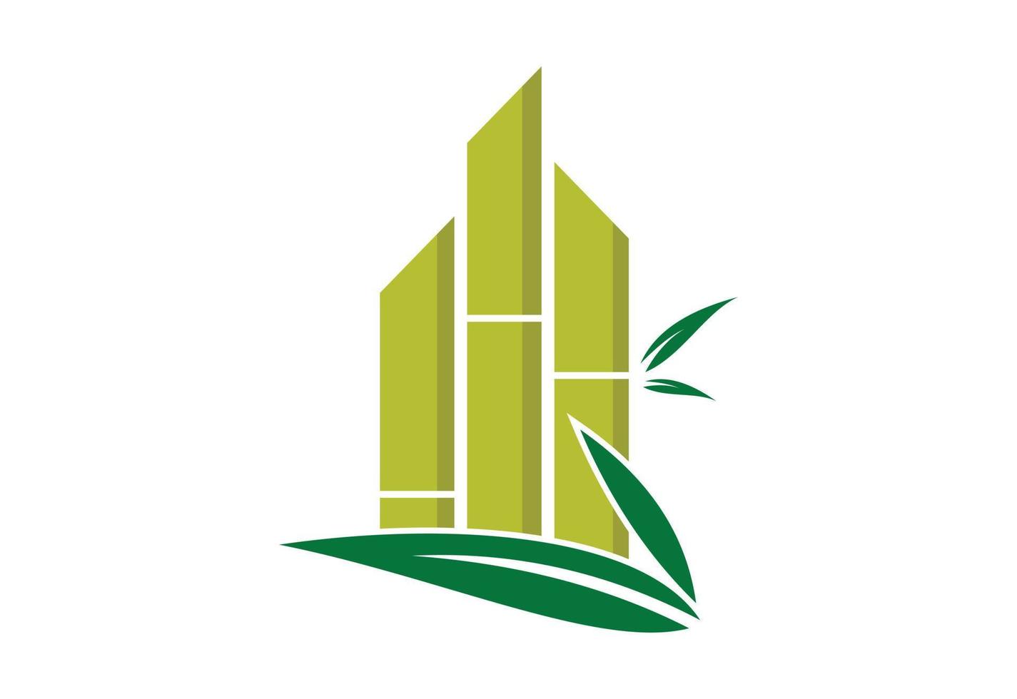 groen tuin logo ontwerp, vector ontwerp sjabloon