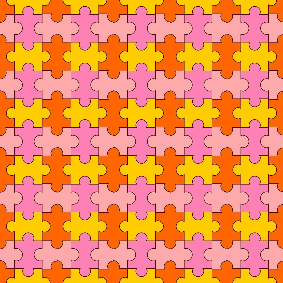 naadloos patroon met puzzel achtergrond vector