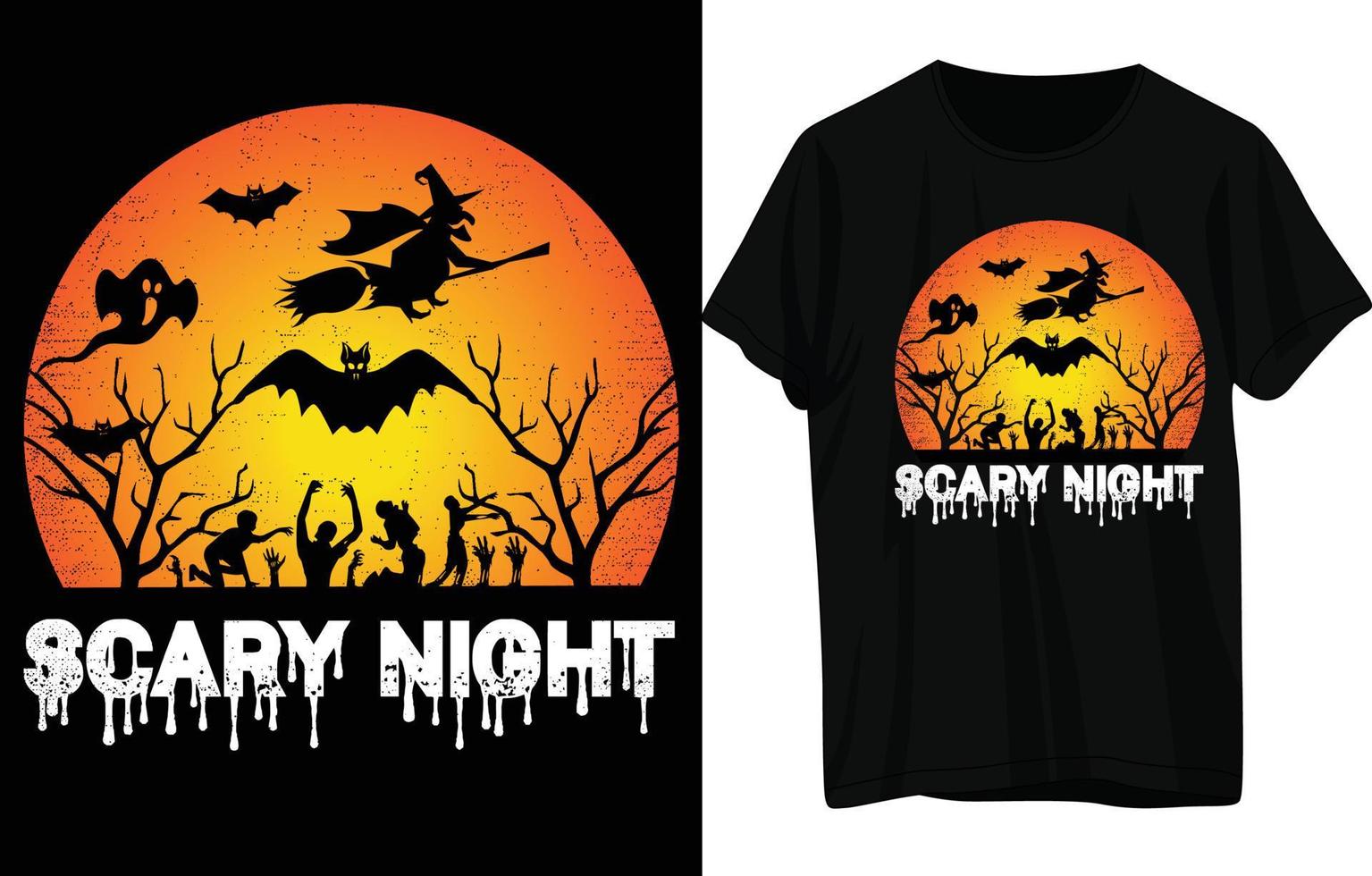 halloween t-shirt ontwerp vector