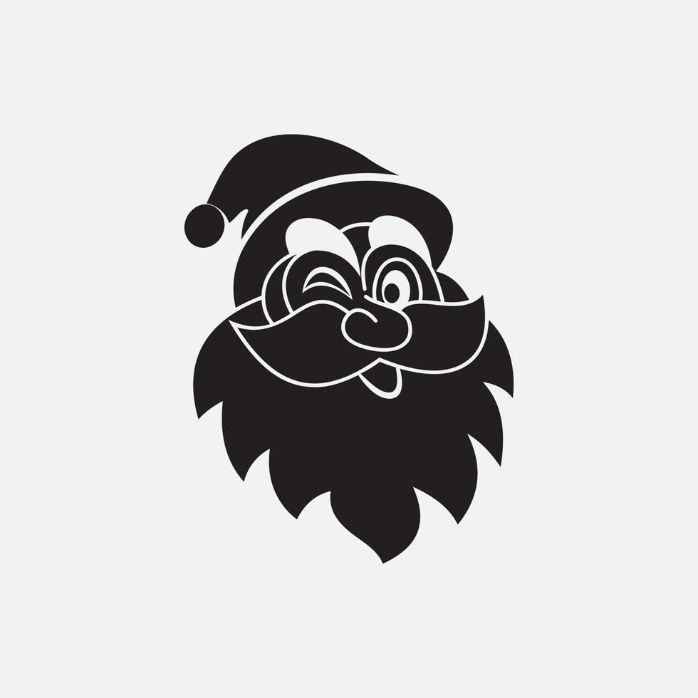 de kerstman claus vector illustraties ontwerp icoon logo