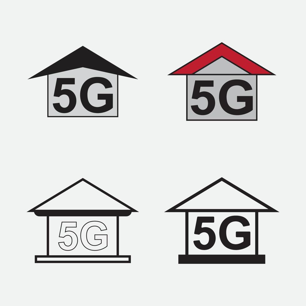 vijf g logo vector illustraties
