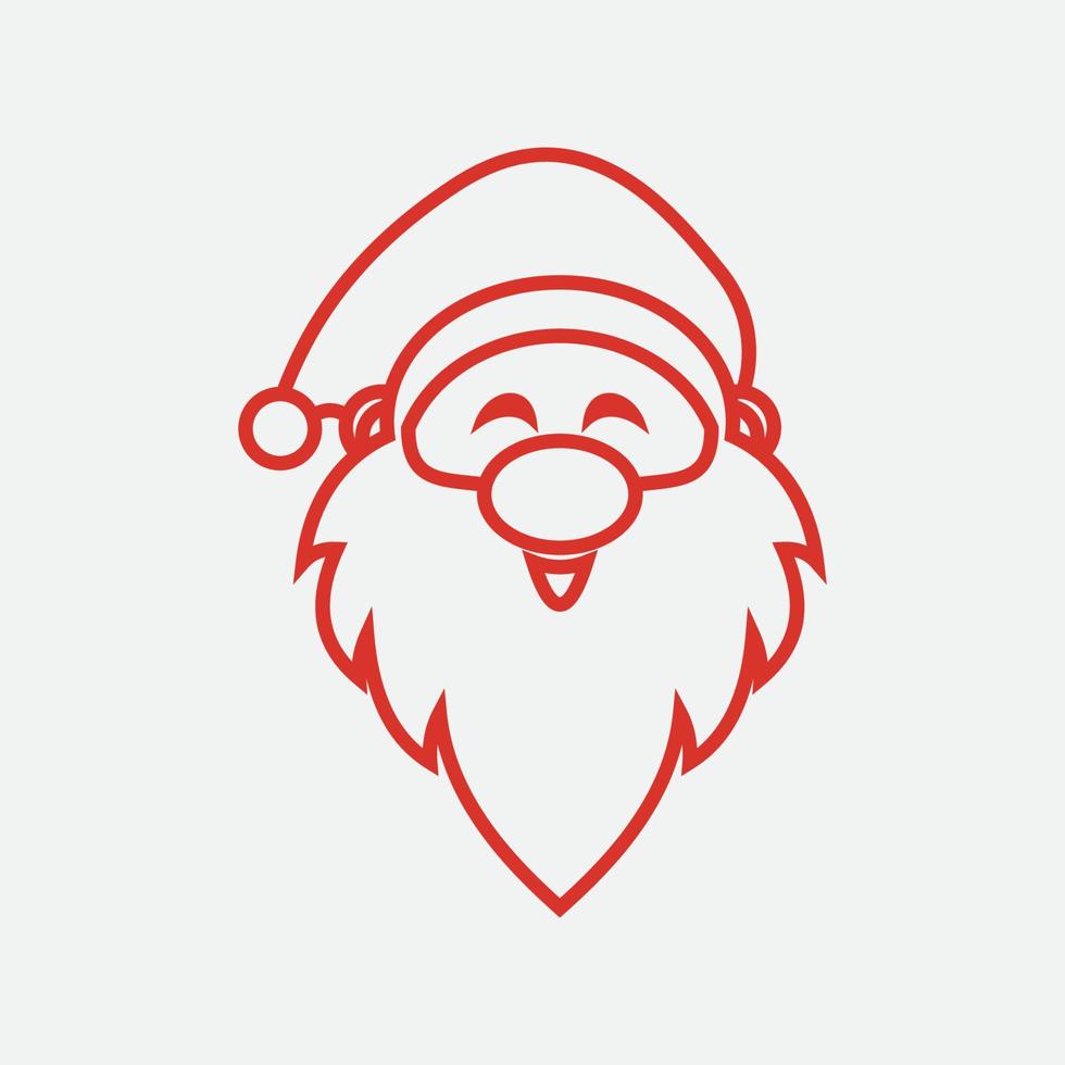 de kerstman claus vector illustraties ontwerp icoon logo