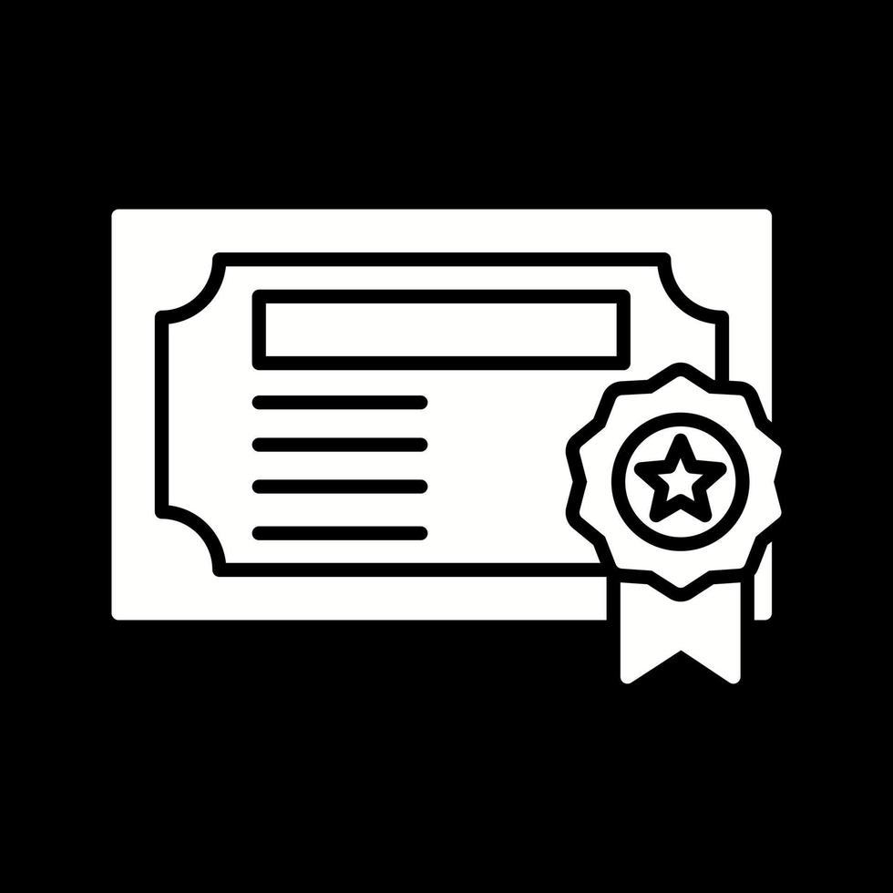 certificaat vector pictogram