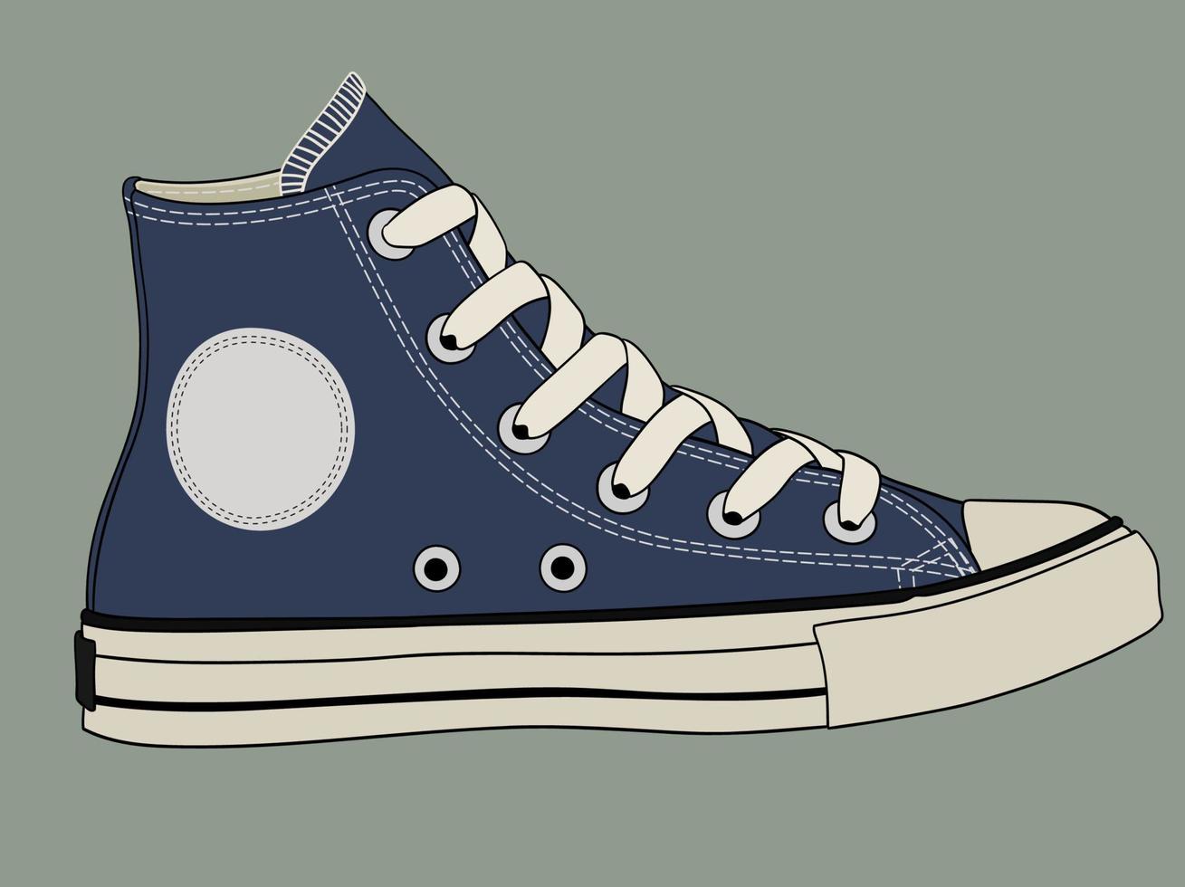 iconisch tieners sportschoenen van allemaal tijd vector