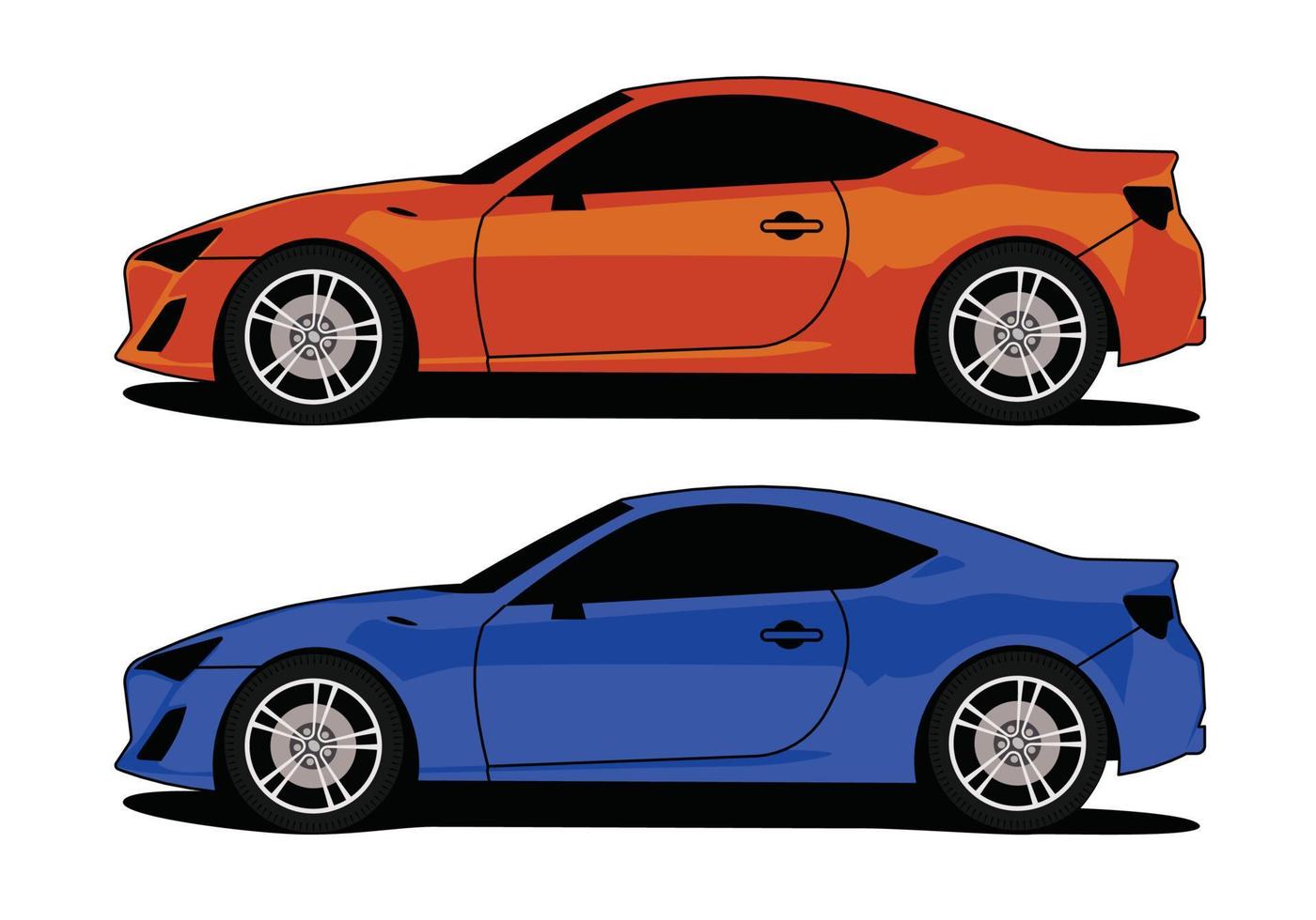 modern sedan auto kant visie illustratie vector