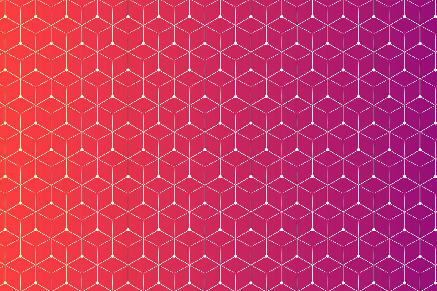 patroon met meetkundig elementen, oranje naar roze helling tonen, abstract achtergrond, vector patroon voor ontwerp
