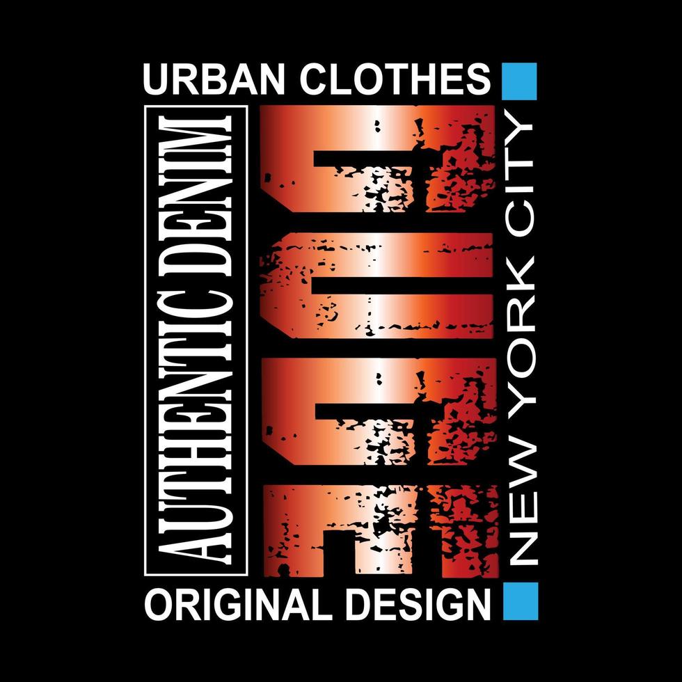 gozer stedelijk kleren vector tekst typografie ontwerp