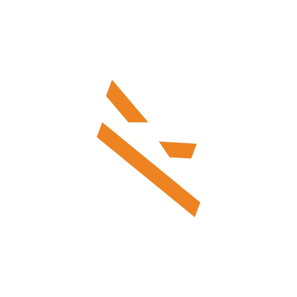 brief n negatief ruimte flash energie symbool logo vector