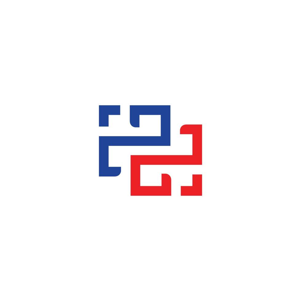 abstract pd kleurrijk meetkundig lijnen kunst logo vector
