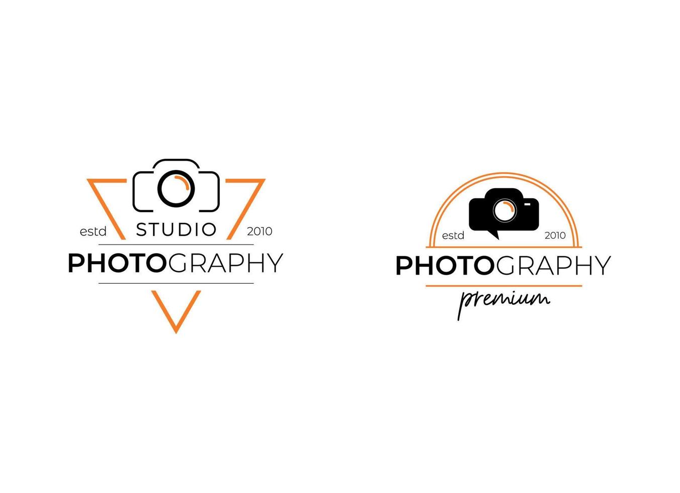 logo sjabloon fotografie studio. fotograaf logo vector