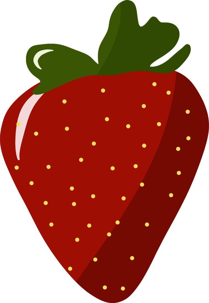 vers fruit aardbei vector