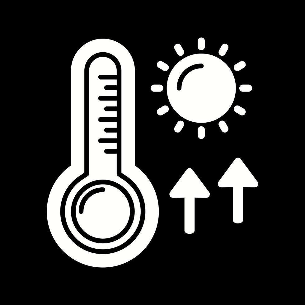 hoog temperaturen vector icoon