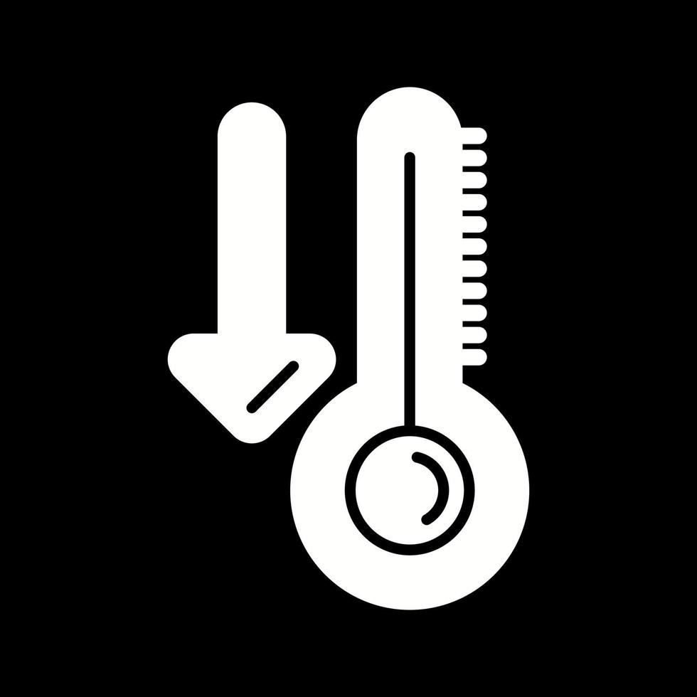 laag temperatuur vector icoon