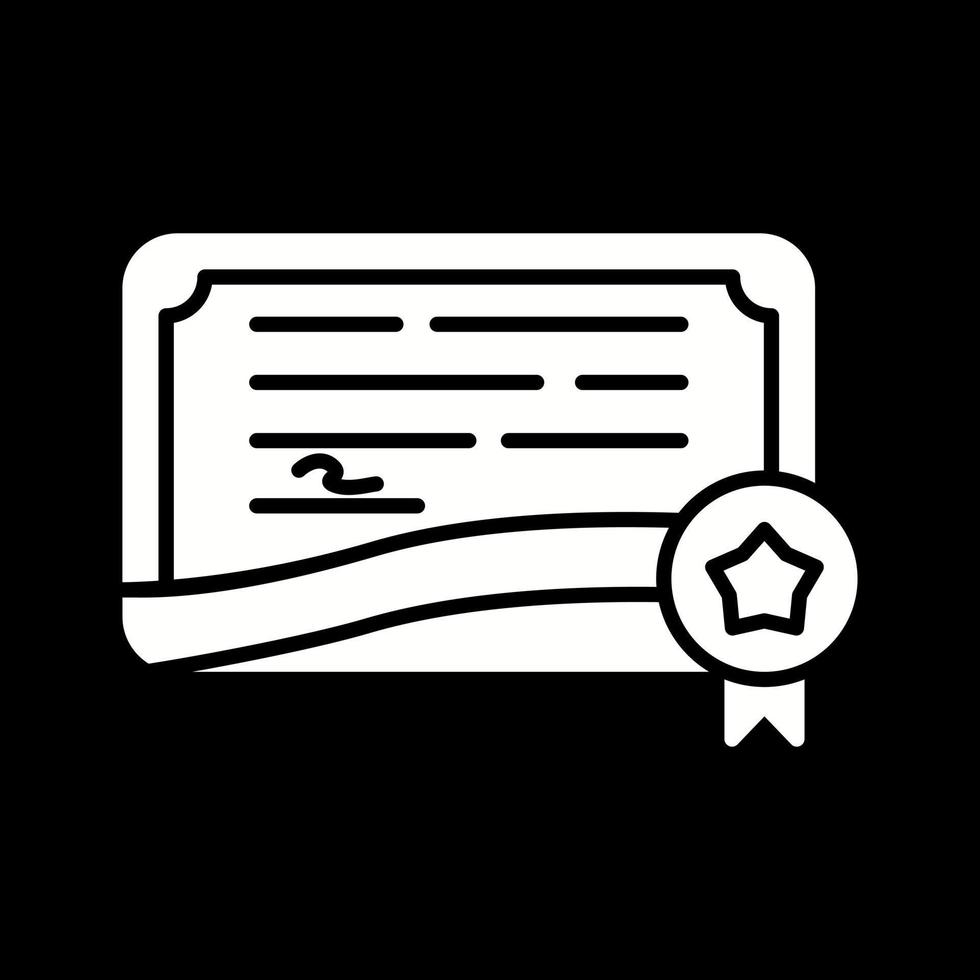 certificaat vector pictogram