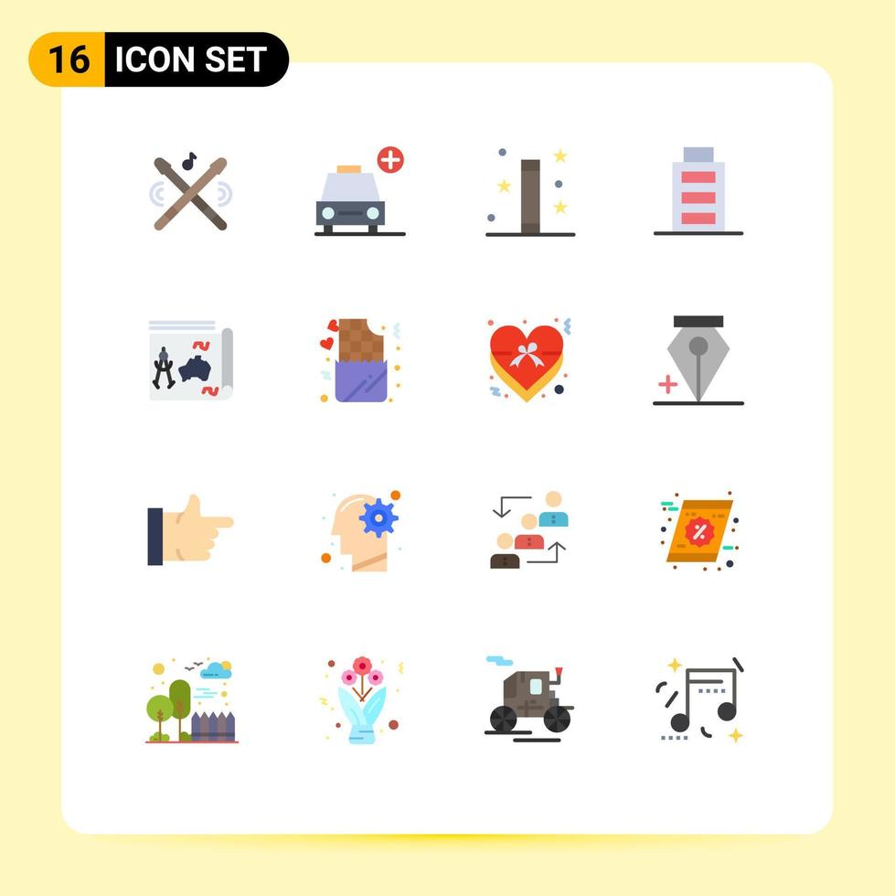 voorraad vector icoon pak van 16 lijn tekens en symbolen voor reizen gebruiker halloween koppel toverstaf bewerkbare pak van creatief vector ontwerp elementen