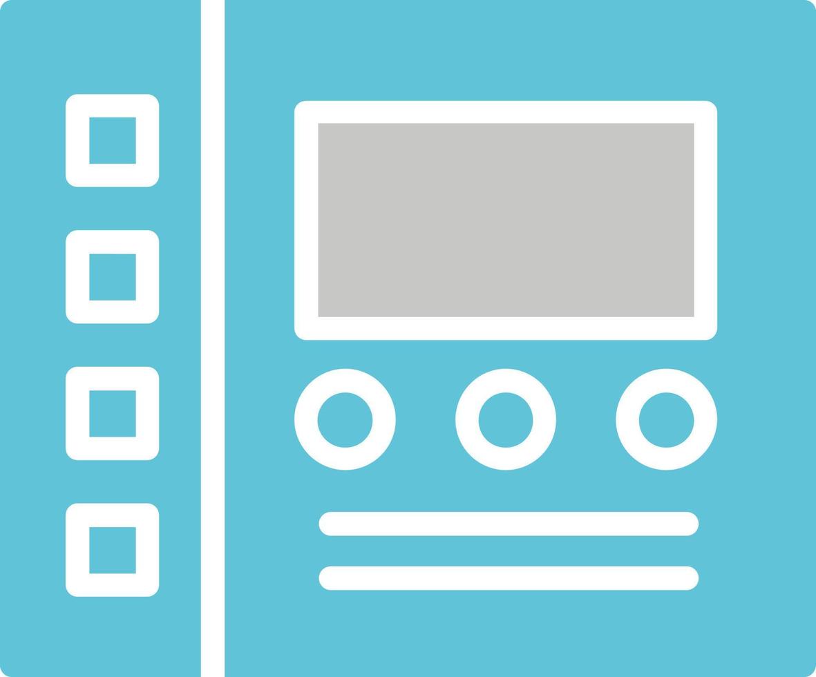 bedieningspaneel vector pictogram