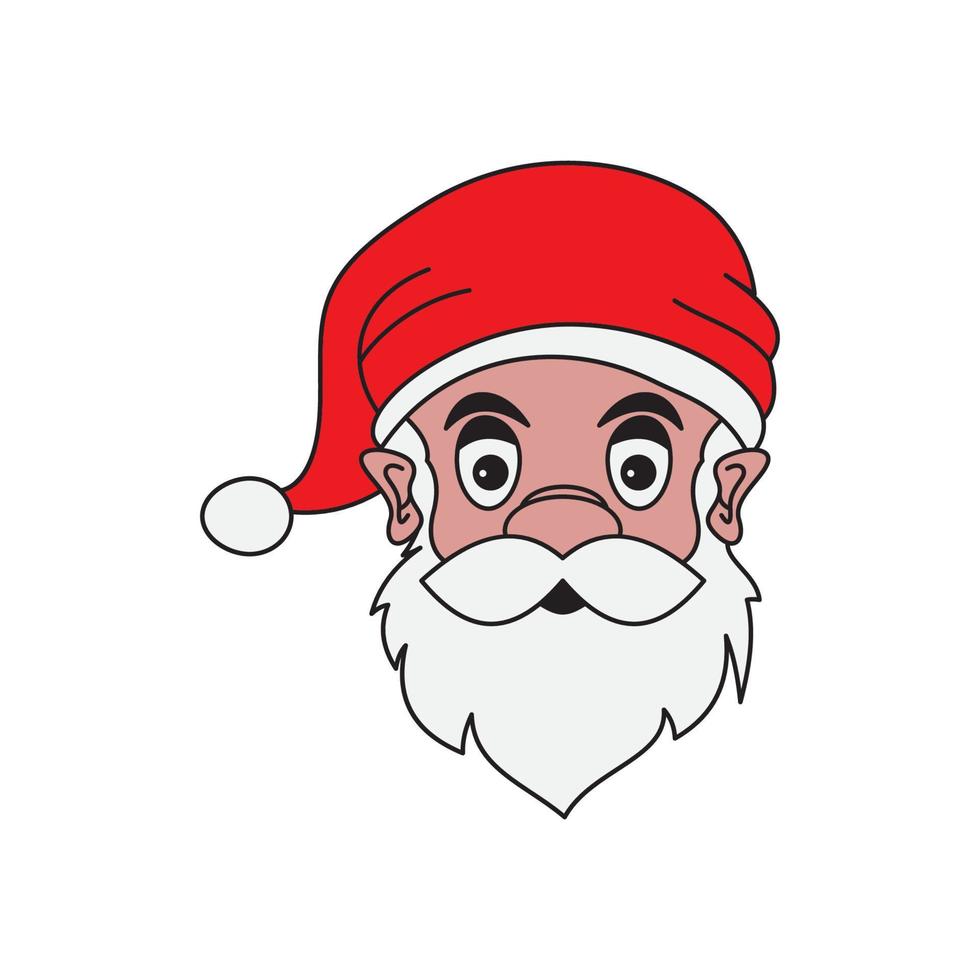 de kerstman claus vector illustraties ontwerp icoon