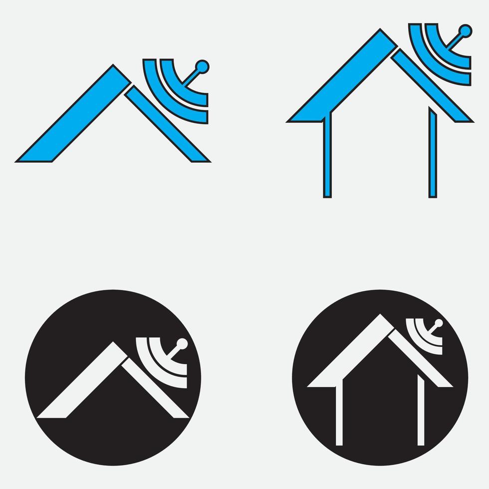slim huis logo vector illustraties ontwerp