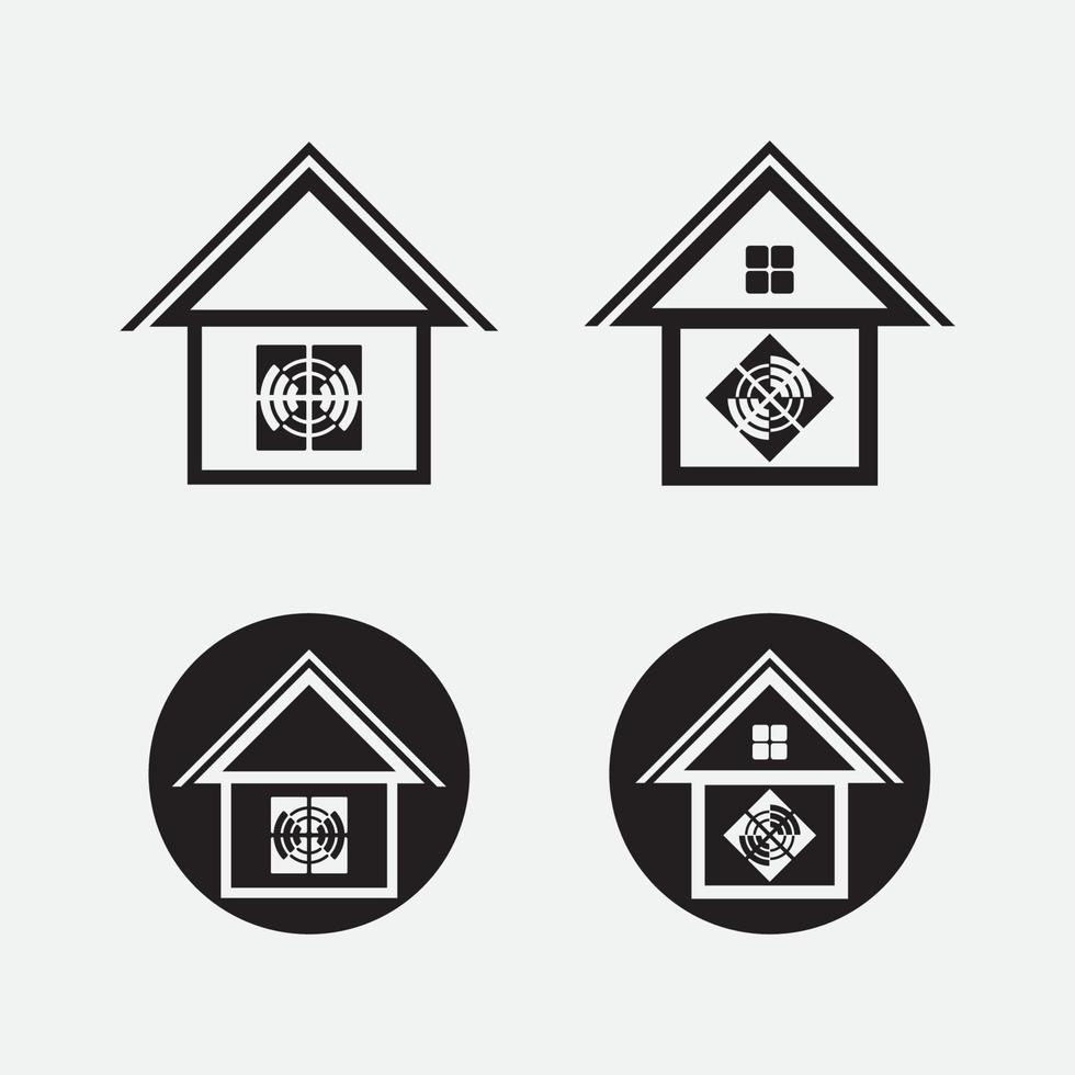 slim huis logo vector illustraties ontwerp