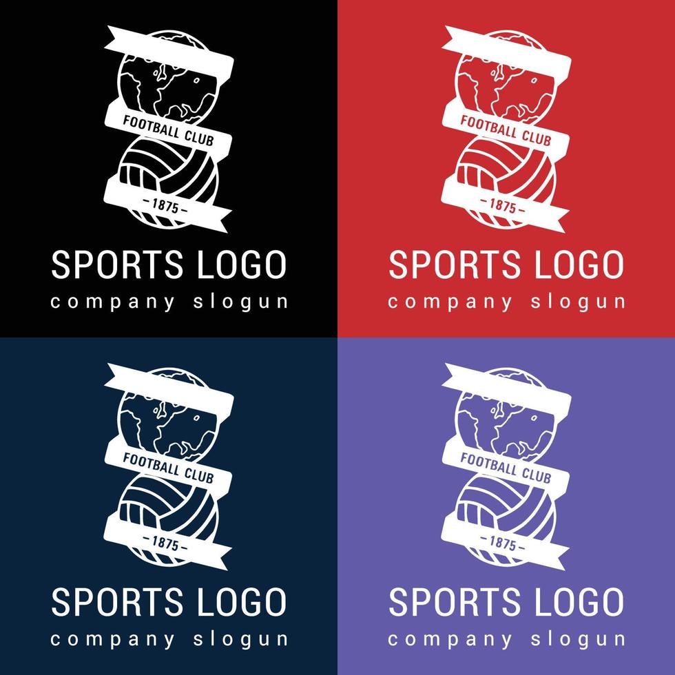 Amerikaans voetbal, basketbal, basketbal en andere sport- logo ontwerp. vector