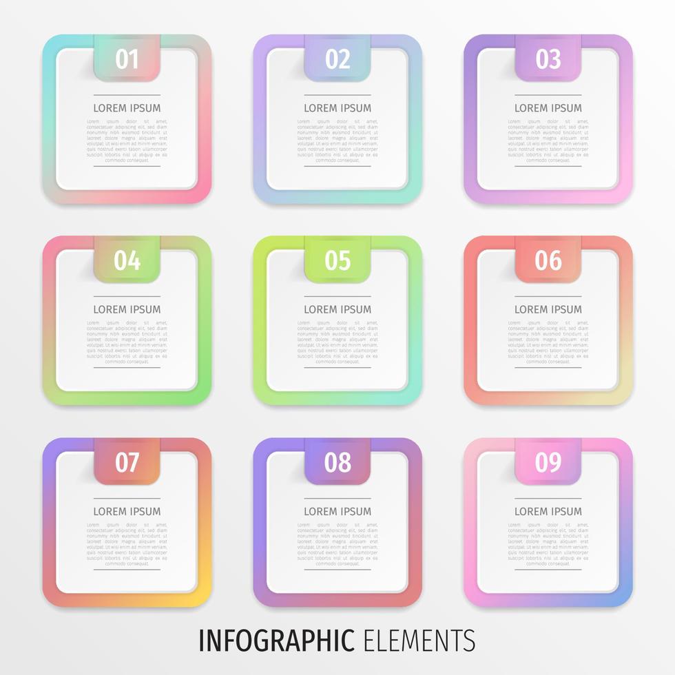 infographic elementen banier sjabloon vector