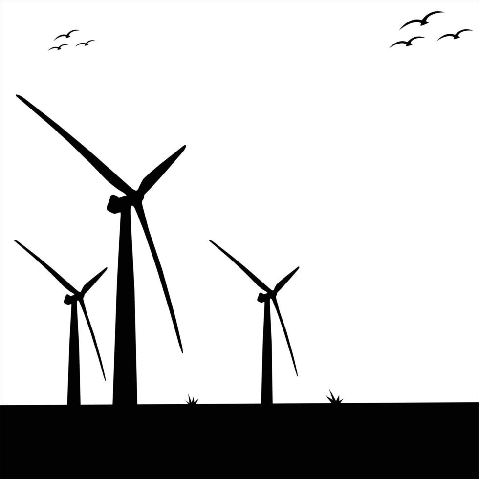 windmolen achtergrond sjabloon vector