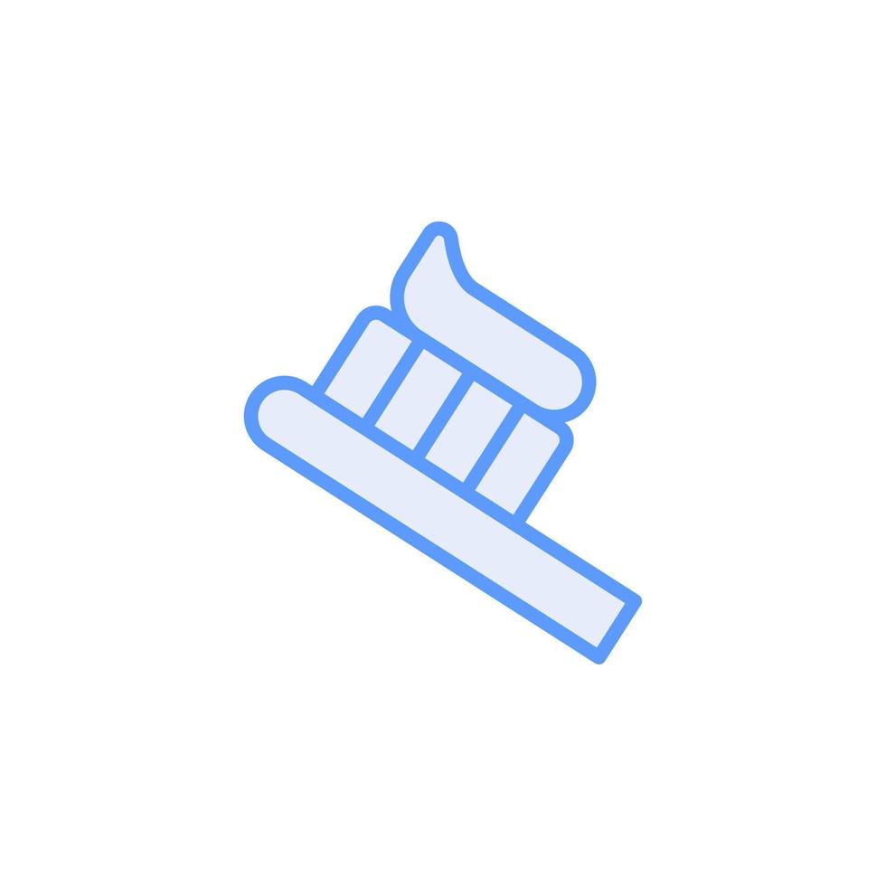 tand penseelvector voor website symbool icoon presentatie vector