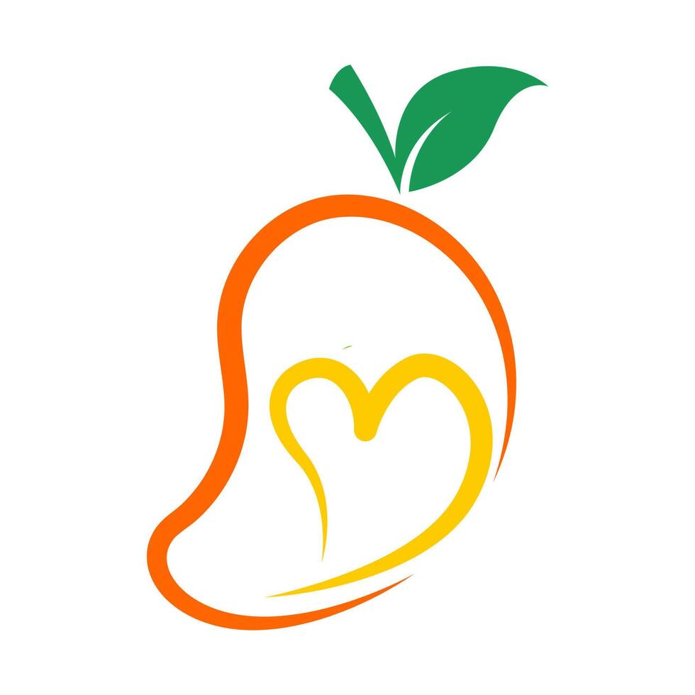 mango icoon logo ontwerp vector