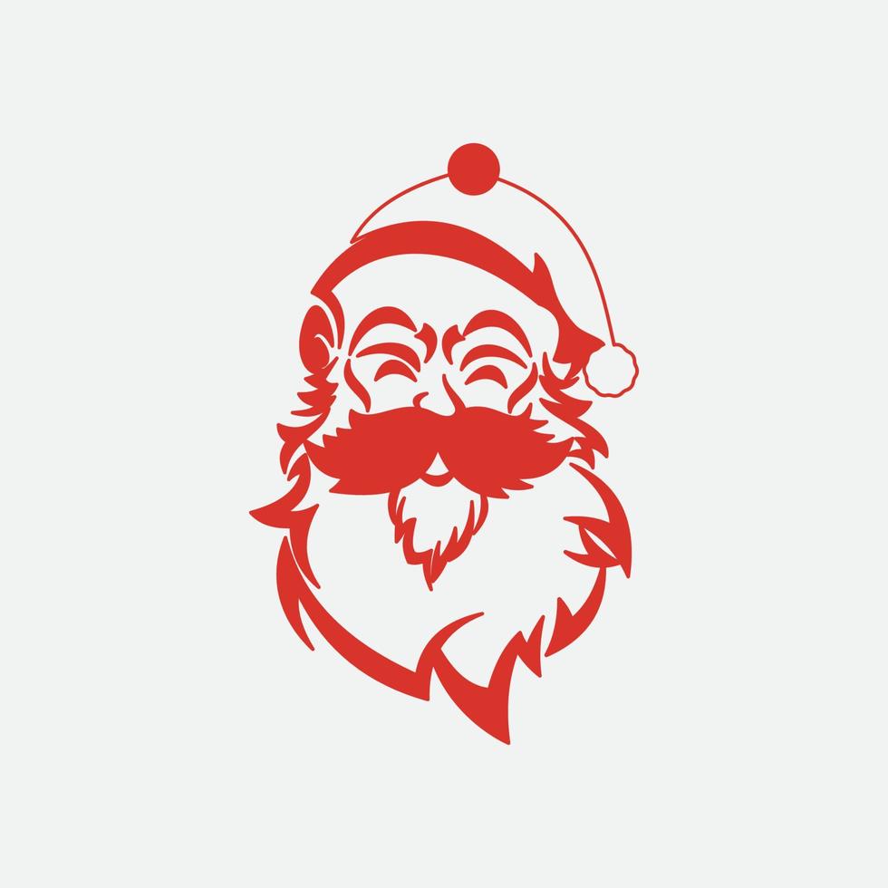 de kerstman claus vector illustraties ontwerp icoon logo