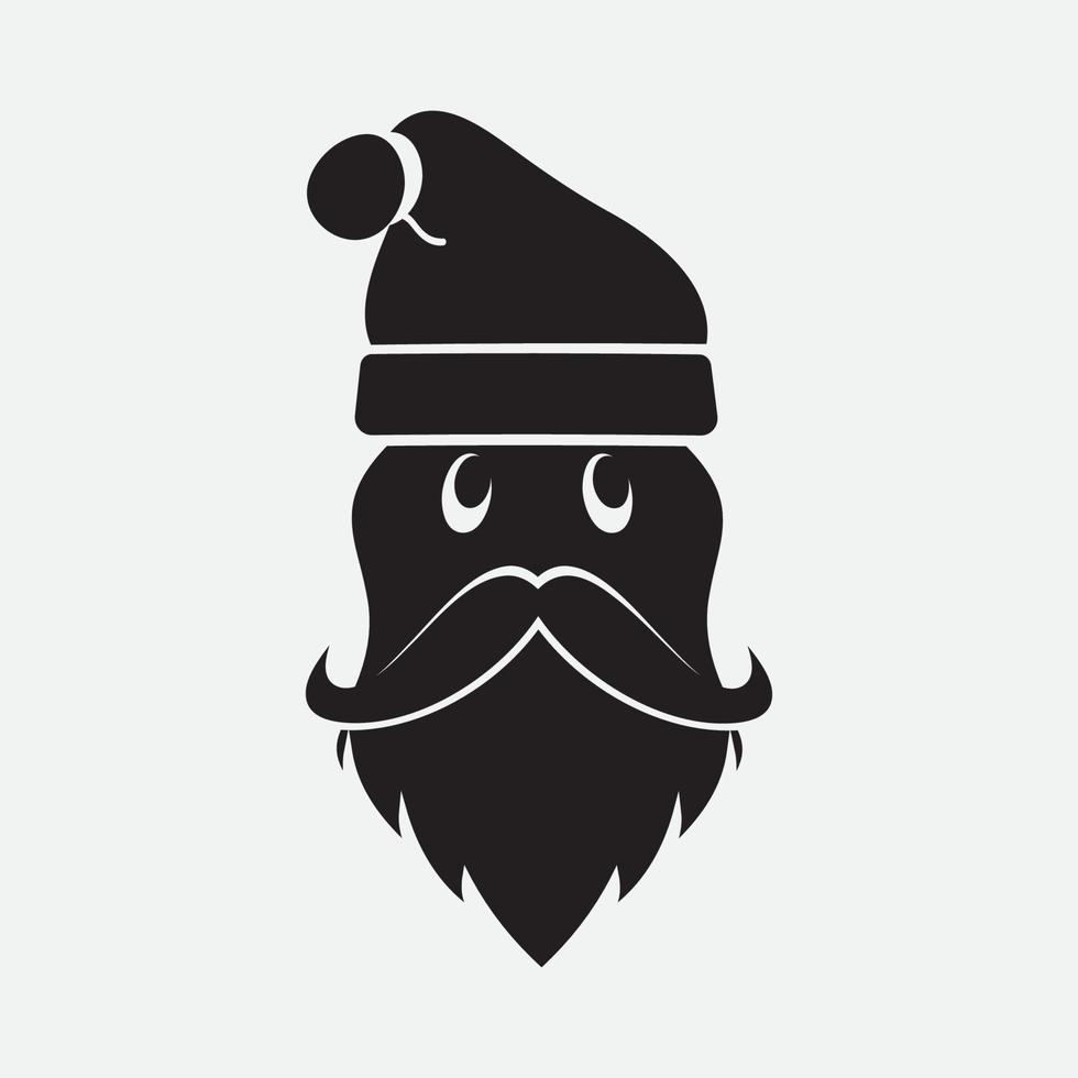 de kerstman claus vector illustraties ontwerp icoon logo