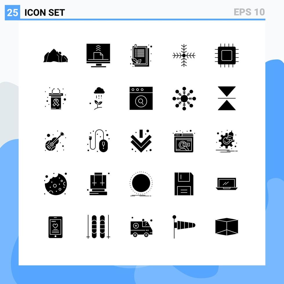universeel icoon symbolen groep van 25 modern solide glyphs van winter vakantie bureaublad Kerstmis lijst bewerkbare vector ontwerp elementen