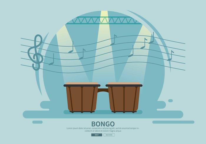Gratis Bongo Drum Illustratie vector