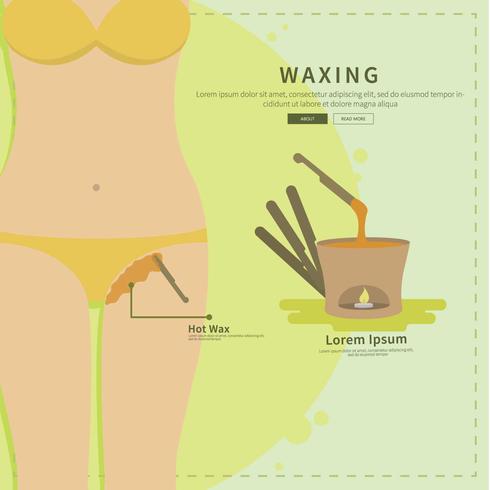Gratis wassende Bikini lijn illustratie vector