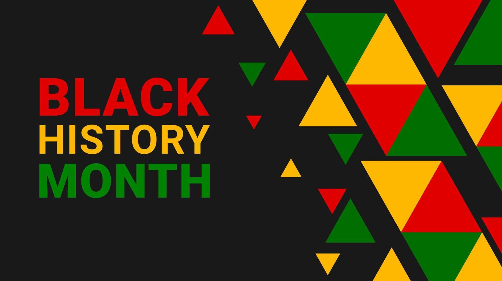 zwart geschiedenis maand. viering van Afrikaanse Amerikaans geschiedenis. gevierd jaarlijks. grafisch ontwerp voor posters banier, kaart, achtergrond. vector illustratie