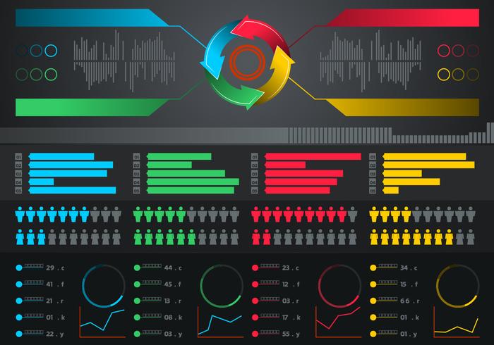 Infographic elementen Gratis Vector