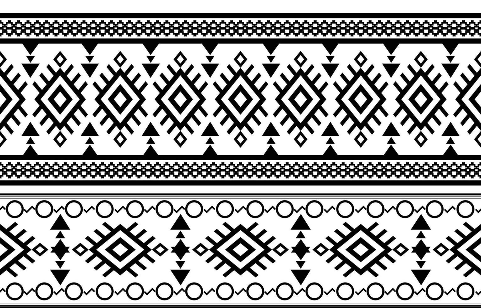 Afrikaanse tribal zwart-wit abstracte etnische geometrische patroon. ontwerp voor achtergrond of wallpaper.vector illustratie om stofpatronen, vloerkleden, overhemden, kostuums, tulband, hoeden, gordijnen af te drukken. vector
