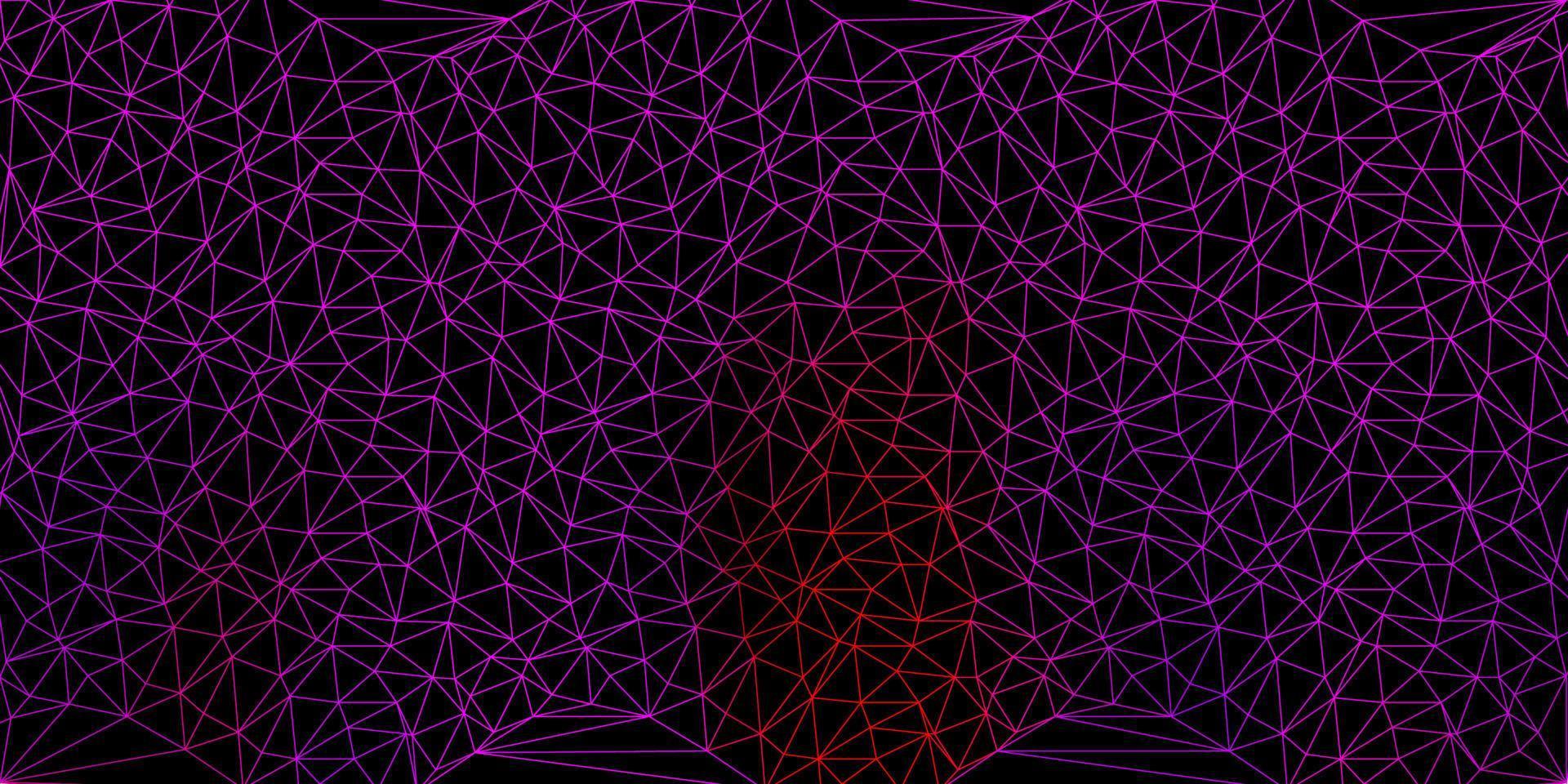 lichtroze, rode vector driehoek mozaïek achtergrond.