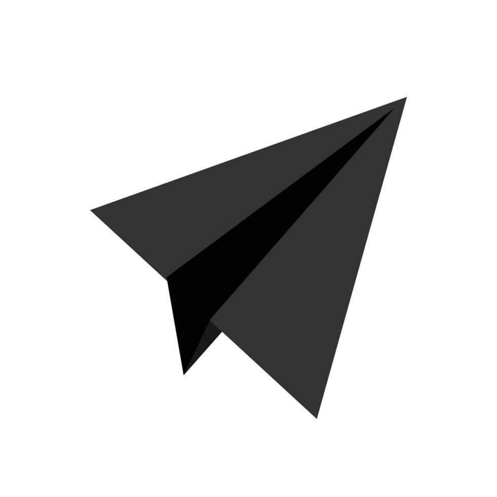 papieren vliegtuig logo vector