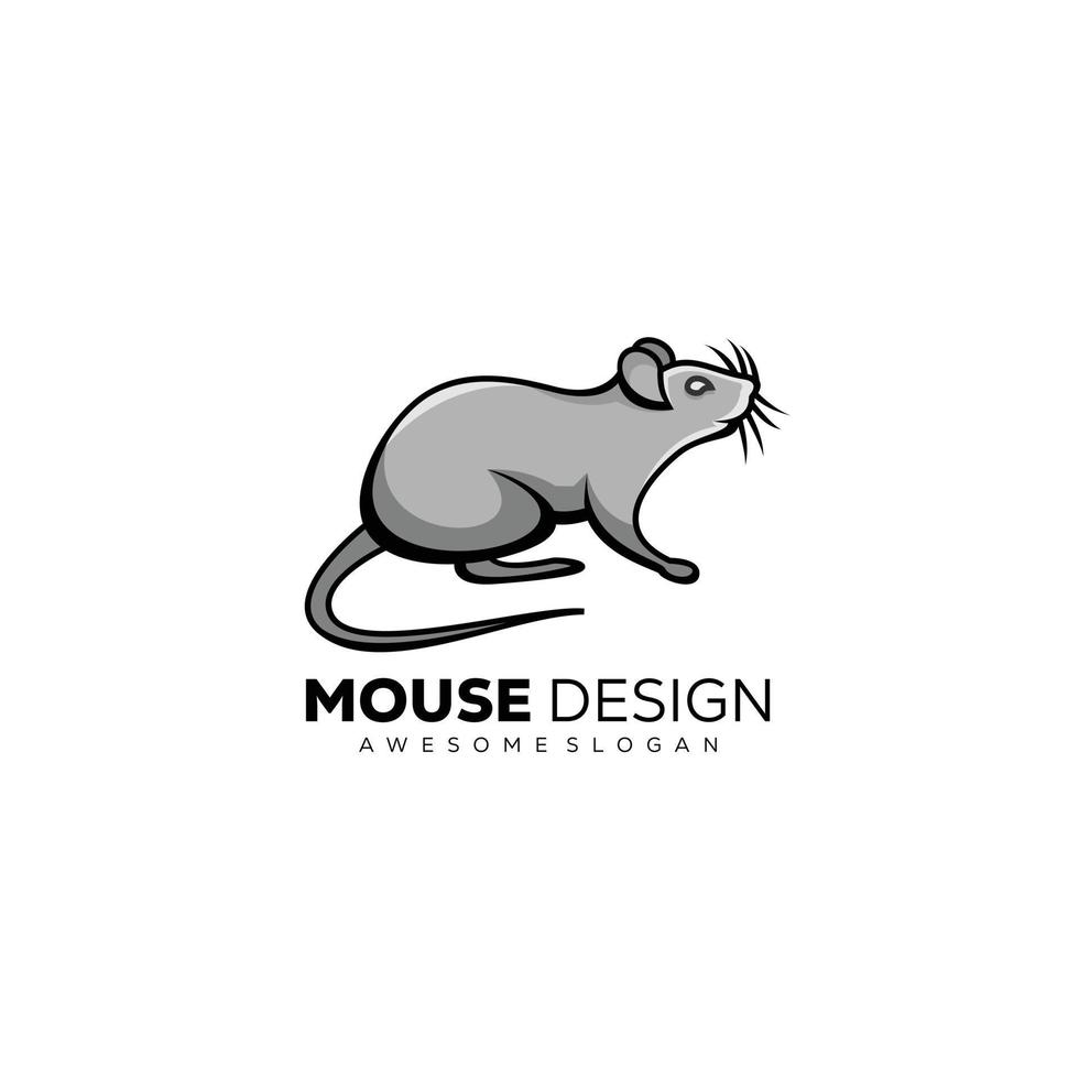 muis ontwerp illustratie vector logo sjabloon