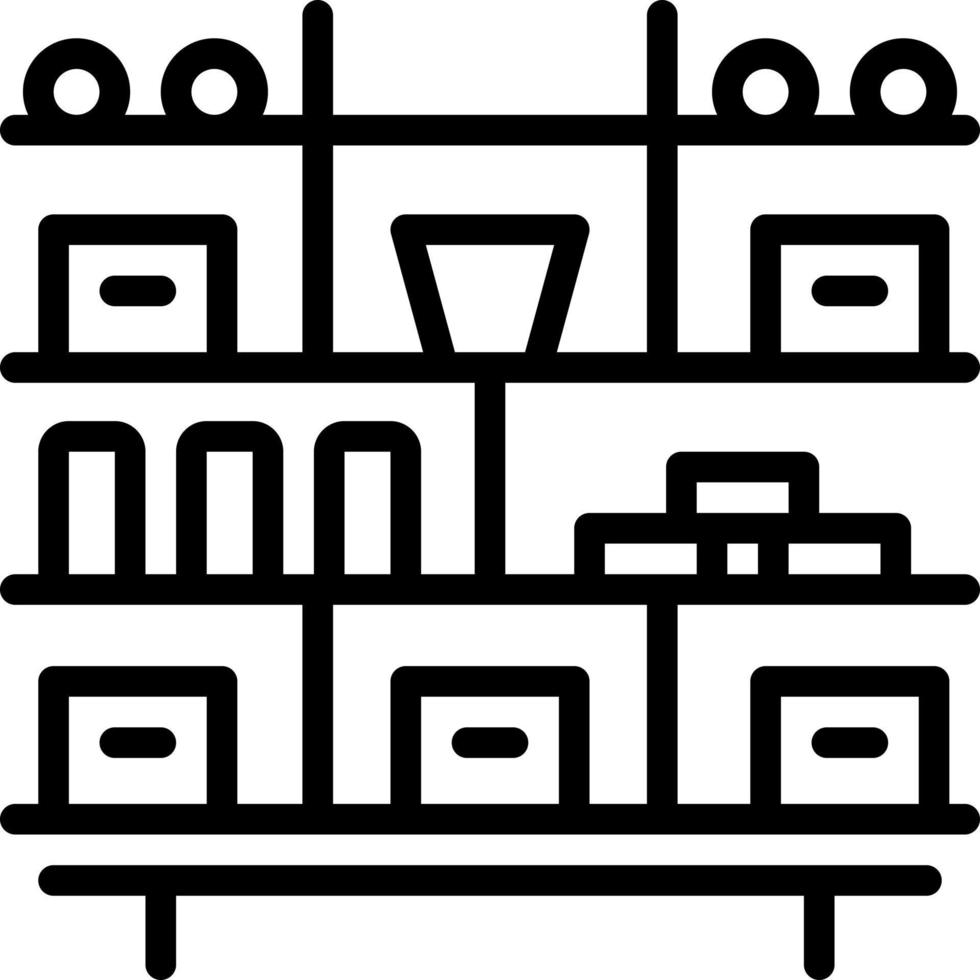 lijnpictogram voor georganiseerd vector