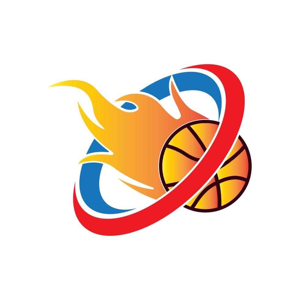 basketbal hoepel icoon vector illustratie logo sjabloon.