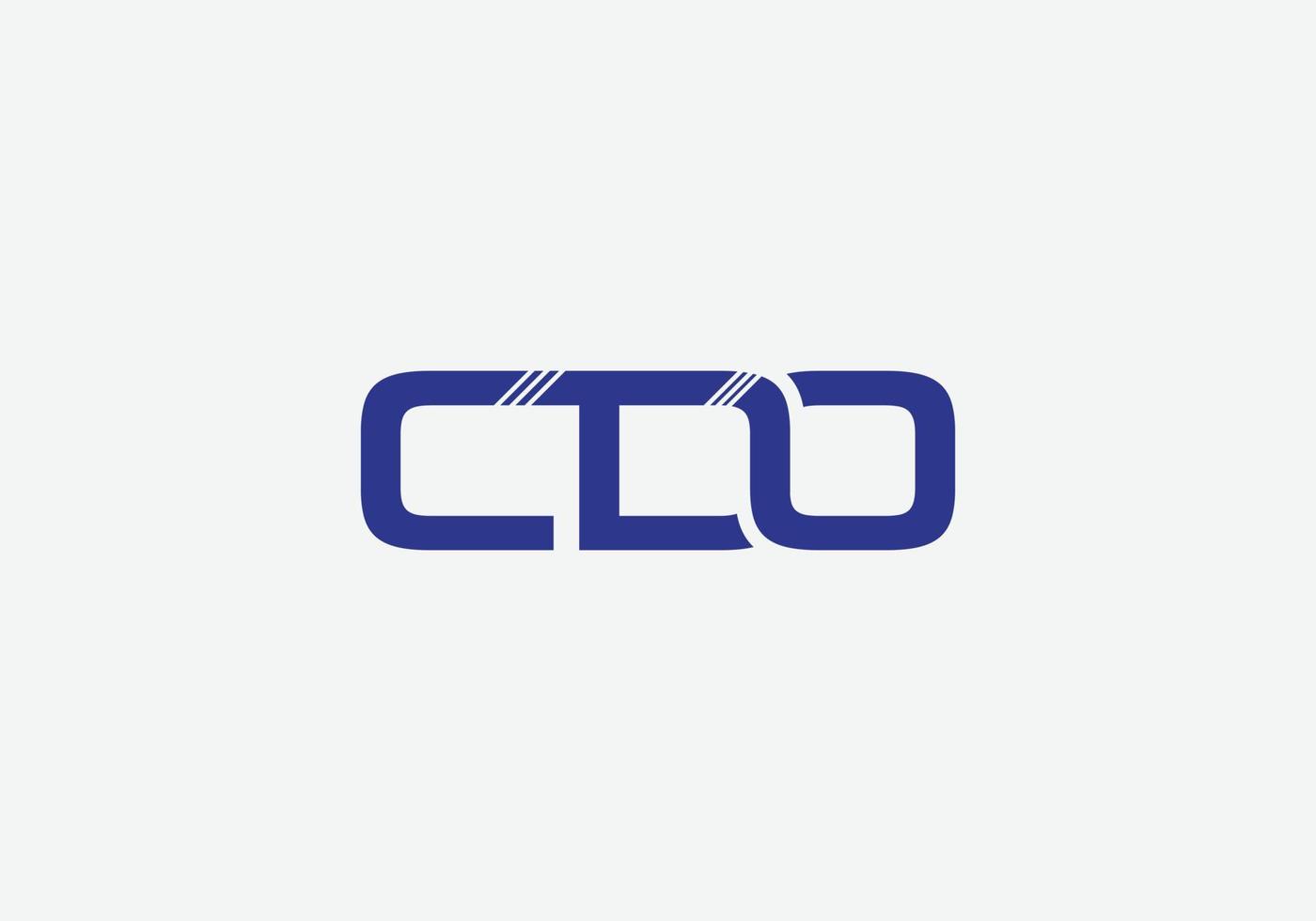 abstract c O d brief merken minimalistische logo ontwerp vector