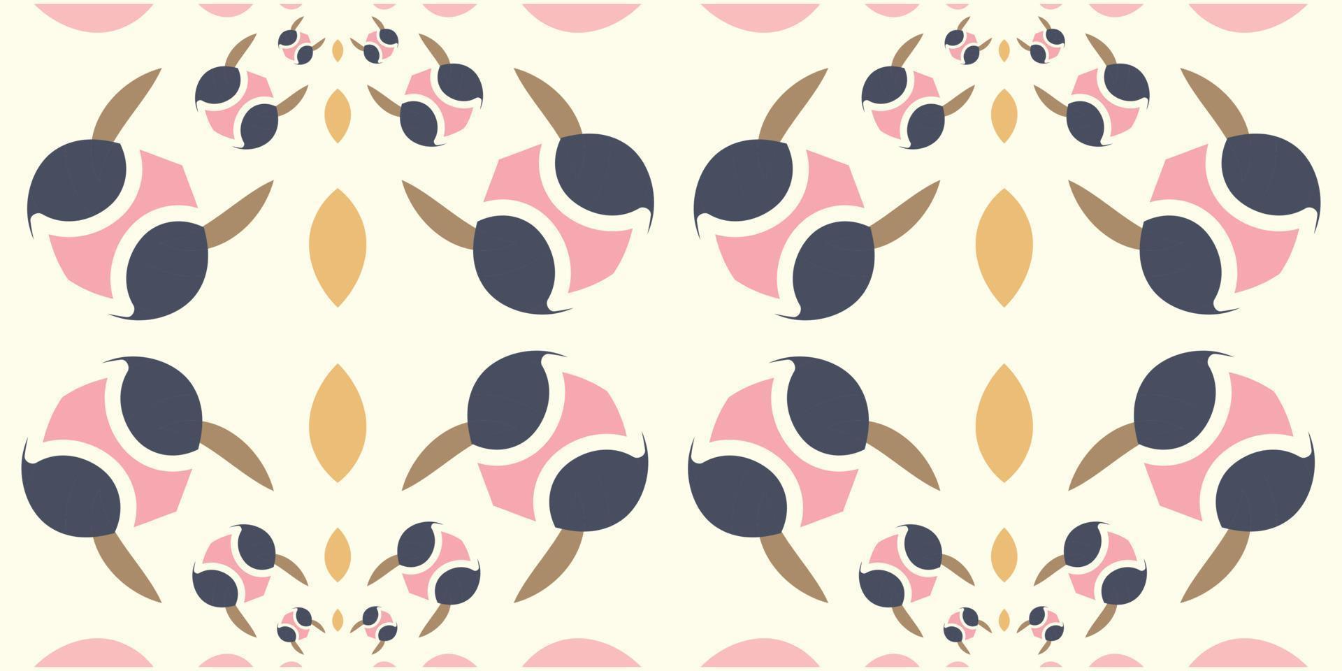modern abstract bloem, blad, naadloos patroon. ontworpen met creatief ideeën vector